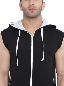 2026 Customized Fashion Breathable <b>Gym</b> Workout Fitness Sleeveless <b>Hoodies</b> <b>for</b> Men cotton wholesale rate cheap price OEM - Product Image 4