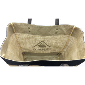 Eco Friendly Natural Jute Carry <b>Bag</b> Reusable Heavy Duty Grocery Shopping Tote <b>Bag</b> with Strong Handles - Product Image 4