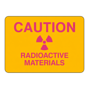 Panneau de signalisation de précaution pour les matières radioactives réfléchissantes Brady pour les laboratoires et les établissements médicaux - Product Image 3