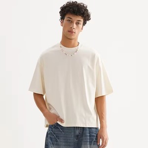 T-shirt pour homme 100% coton à manches courtes, col rond, coupe classique, uni, vintage, anti-rides, disponible en noir, marron, blanc, gris, bleu sarcelle - Product Image 5