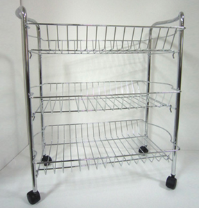 Panier en métal de fil médical de Taiwan avec des roues - Product Image 1