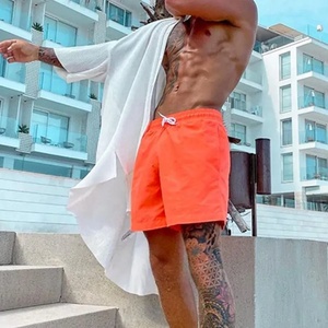 2022 pantalones cortos de verano de poliéster personalizados para hombre, pantalones cortos informales de playa de secado rápido, cordón elástico transpirable, 100% algodón de alta calidad - Product Image 2