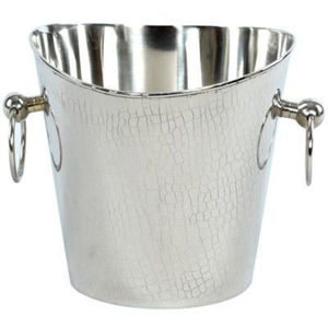 Cubetas de hielo de acero inoxidable chapadas en oro para fiestas, tinas de metal pulido únicas con asas, enfriador de vino grande, tina para bebidas - Product Image 2