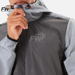 Conjunto Deportivo Cortavientos para Hombre 2026, 2 Piezas, Pantalones Cortos de Nailon, Manga Larga, Ropa Urbana - Product Image 3