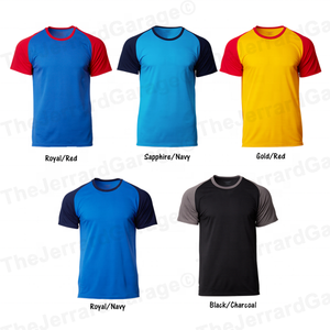 T-shirt Raglan Homme Color Block avec Bordure Contrastante Col Rond Manches Courtes Style Baseball 100% Coton 180g - Product Image 4