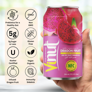Meilleur prix boisson de jus de fruit du dragon 330ml Vietnam usine directe conception de marque privée échantillon gratuit en gros - Product Image 3