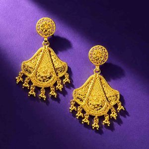 Pendientes Colgantes de Moda Chapados en Oro de 14K, 18K, 24K al por Mayor, Pendientes de Diseño Turco, Joyería de Latón Rellena de Oro, Oro Joyería - Product Image 2