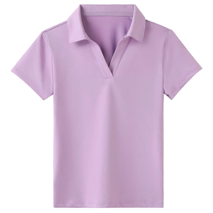 Nueva llegada de verano, camiseta polo deportiva informal de color liso, suave y ajustada para mujer. - Product Image 6