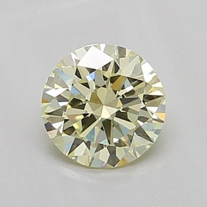 Diamant rond brillant jaune clair de luxe 1,00 ct, clarté VS2, diamant non monté pour bagues de fiançailles - Product Image 1