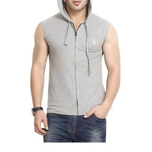 Hoodie sans manches pour homme de qualité supérieure, prix raisonnable, jersey pour homme, 100% coton - Product Image 5