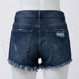 Shorts en jean décontractés pour femmes, vêtements de fitness, confortables, respirants, couleur personnalisée, tendance, style premium pour l'été - Product Image 2