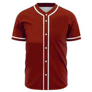 Maillots de baseball sur mesure grande taille pour l'été – Vente en gros, vierges ou imprimés par sublimation, pour équipes – Coton/Polyester respirant et à séchage rapide - Product Image 6