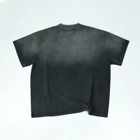 T-shirts personnalisés effet soleil délavé, vintage et usés pour hommes, avec poche déchirée, impression personnalisée et tissu délavé à l'acide