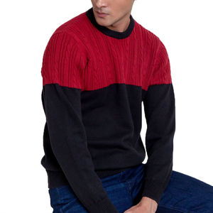 Pull d'hiver pour homme 100% coton respirant col rond décontracté service OEM - Product Image 3