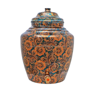 Réservoir distributeur d'eau en cuivre Offre Spéciale de la meilleure qualité avec un design imprimé floral classique Taille et forme personnalisées Distributeur d'eau - Product Image 1