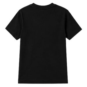 Camiseta Negra de Manga Corta para Jóvenes, Cuello Redondo, Informal, para Uso Diario, Escolar, Deportivo, Estilo Urbano, Ropa Cómoda - Product Image 2