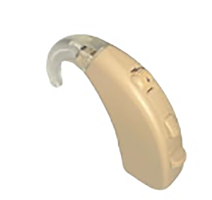 Audífonos Retroauriculares (BTE) Vivo 11P Basic, Fabricados en India, con Ganancia Máxima de 45dB y Rango de Adaptación de 121dB, Color Beige Plástico - Product Image 1