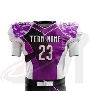 Uniforme de Fútbol Americano de Último Modelo con Servicio OEM, Uniforme Deportivo para Equipos, Hecho 100% de Poliéster - Product Image 4