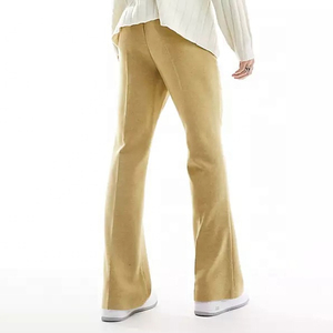 Casual Slouchy Fit Warm Plaid Trousers Men Daily Outdoor Wear Thick Soft Woven Wide Leg Pleated Bottoms - Product Image 3