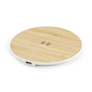 Bamboo Fast Charging Stand & <b>Holder</b> 15W Output Wireless Charging Pads - Product Image 1