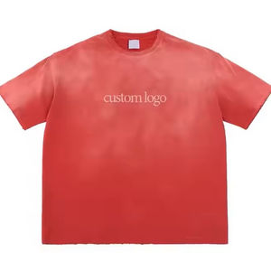 Camiseta Premium 2026 con Impresión Digital Personalizada, 300 GSM, 100% Algodón, Estilo Urbano, Lavado Ácido, Ecológica, de Secado Rápido para Hombre - Product Image 1