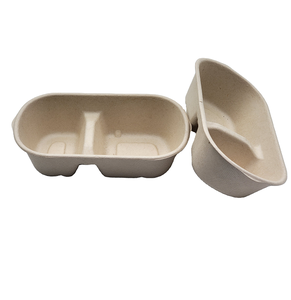 Sustainable Split Food <b>Container</b> Disposable Lunch Box for Meal Delivery Catering Packaging Restaurant <b>Takeaway</b> and Food Service - Product Image 4