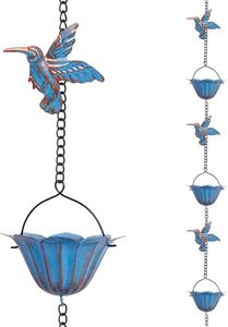 Cadena de Lluvia Decorativa de Metal con Diseño Antiguo, Tipo Concha, para Hogar, Jardín y Exteriores, Tamaño Personalizado - Product Image 4