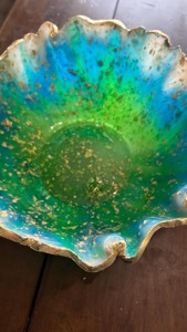 Bol de service en résine de la meilleure qualité, couleurs personnalisables et design artisanal, bol de service en résine pour fruits, vaisselle - Product Image 3