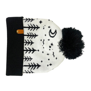Bonnet décontracté confortable en acrylique jacquard de qualité supérieure / Nouveau style de bonnets personnalisés en acrylique jacquard avec toutes sortes de couleurs - Product Image 3