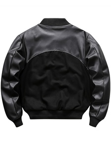Blousons universitaires pour hommes, écologiques, à fermeture éclair, en toile enduite, à capuche, personnalisables, style Letterman, pour l'hiver, service OEM - Product Image 3