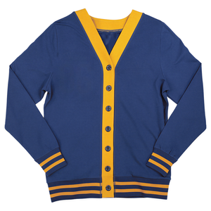 GSSH Cardigan en tricot surdimensionné unisexe bleu marine personnalisé pour homme, boutonné, en molleton brossé, idéal pour l'hiver, faible MOQ, vente directe usine - Product Image 1