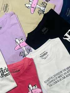 Lot de T-shirts pour hommes en coton 100% de haute qualité, col rond, manches courtes, assortiment en vrac, vêtements du Bangladesh, vente en gros - Product Image 5