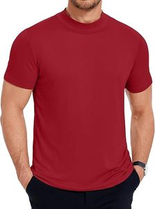 Wholesale Mock Neck T Shirt Slim Fit Thermal <b>Base</b> <b>Layer</b> OEM Custom Supplier - Product Image 5