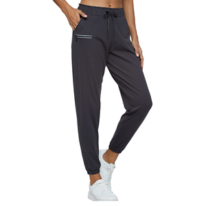 Custom <b>Women</b> Gym Joggers High Waist Fitness Sweatpants Tapered Leg <b>Stretch</b> Sports <b>Trousers</b> for Workout Training Running - Product Image 1
