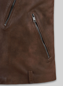 Chaqueta de Cuero para Hombre, a la Moda, Resistente al Viento, Chaqueta de Cuero para Hombre y Mujer, Estilos Personalizados, Chaqueta de Cuero Charlotte Burnt Multiple 2006 - Product Image 3