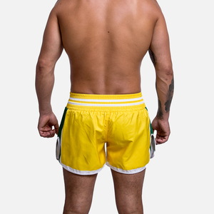 Shorts d'entraînement Muay Thai et Sanda pour hommes et femmes, avec logo frontal, shorts MMA pour arts martiaux, uniformes de boxe - Product Image 3