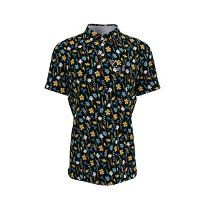 Promotion Prix Usine Chemises Homme Personnalisées Haute Qualité Impression Numérique Tricotées 100% Coton Vente en Gros - Product Image 4