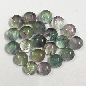 Cabujón de fluorita arcoíris Natural de grado AAA de 8mm, piedra preciosa multicolor 100% suelta para fabricación de joyas calibrada al por mayor - Product Image 3