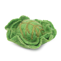 Jouet en peluche chou vert fait main en feutre aiguilleté, laine écologique, 2-4 ans, ornement d'intérieur Noël/Halloween, couleurs personnalisables