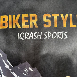 Venta al por mayor de alta calidad de sublimación Biker camisetas en blanco logotipo personalizado sublimación hombres Biker 100% poliéster hombres camisetas - Product Image 4