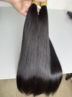 NiceHair Extensiones de Cabello Humano Virgen 100% Natural Sin Procesar, Liso Natural y Ondulado, para Trenzas, Alta Calidad, Super Doble