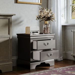 Comodino Classico in Legno 56x41x58 cm Nero - Product Image 3