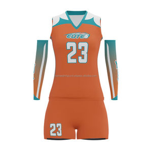 Custom <b>Volleyball</b> Uniform <b>Set</b> For Women & Men Team Jersey Shorts Breathable Spandex Fabric Quick Dry OEM Sportswear - Product Image 5