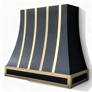Masterpiece Brass Range Hood Featuring Artistic Metalwork Strong Airflow Premium Kitchen Ventilation Decorative Appeal Everyday - Product Image 4