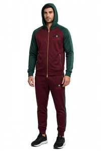 Chándal Unisex de Forro Polar Sólido con Capucha para Invierno, Corte Holgado para Días Fríos, Entrenamiento, Viajes y Uso Diario Informal - Product Image 1