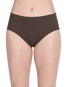 Venta al por mayor directa de fábrica OEM: Bragas hipster de cintura media para mujer, de algodón/spandex, colores sólidos, con logotipo privado personalizado. - Product Image 5