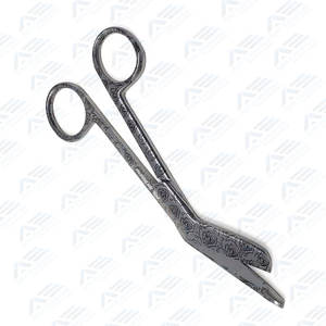 กรรไกรตัดผ้าพันแผลแบบมีห่วงคล้อง สแตนเลส สำหรับแพทย์ ผู้เชี่ยวชาญด้านการแพทย์ และการผ่าตัด - Product Image 4