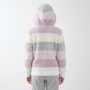 Sweat à capuche zippé en polaire respirant pour femme, léger, vêtements streetwear d'hiver, fabricant en gros, commandes personnalisées - Product Image 2