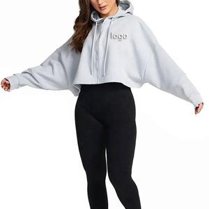 Sweat-shirt en molleton vintage personnalisé pour femmes avec logo brodé pour les détaillants de vêtements streetwear américains - Product Image 2