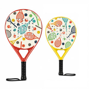 ไม้เทนนิสชายหาด Ultimate Performance Padel Racket ลาย 3 มิติ ทำจากคาร์บอนไฟเบอร์ พร้อมระบบป้องกันการหมุน วัสดุตาข่าย 24k - Product Image 6